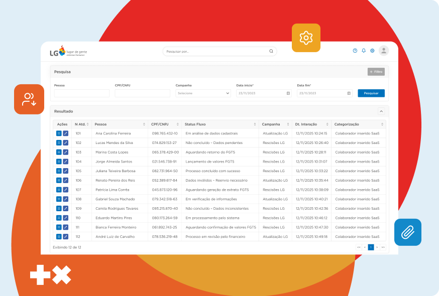 Consulta automática de saldos de FGTS com segurança e atualização contínua.