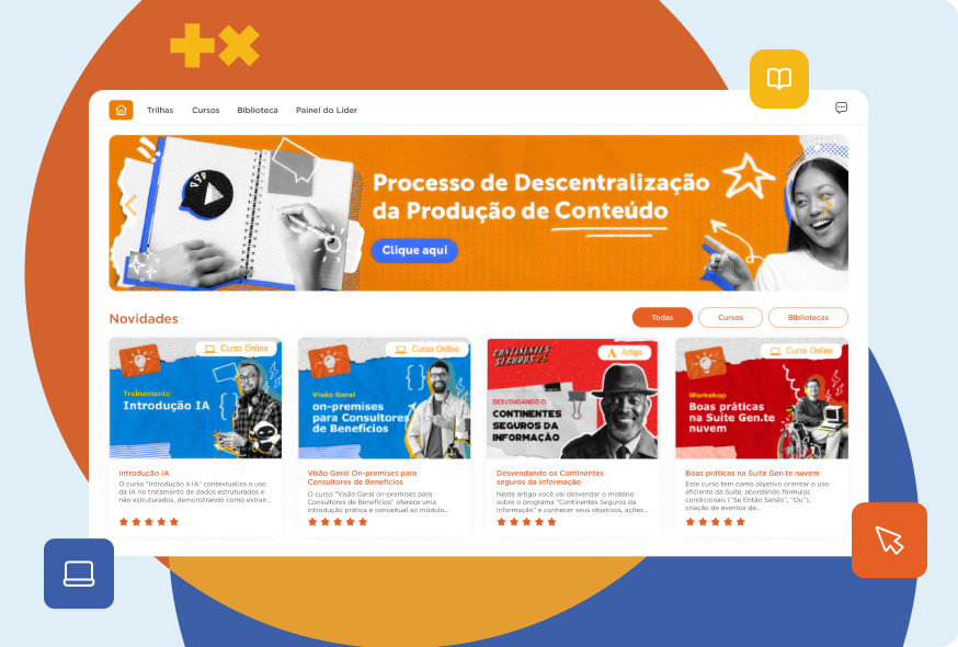 Capacitação contínua com tecnologia, escala e propósito