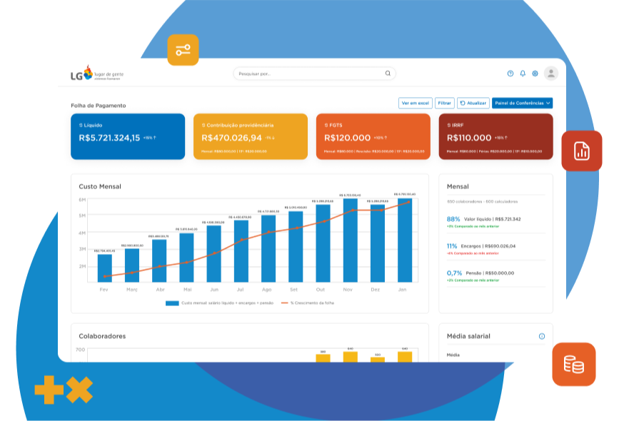 Cálculos precisos, atualizados e sem retrabalho